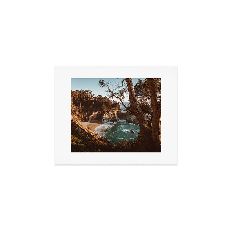 Big Sur Sunset at McWay Falls Art Print Gallery Image 1