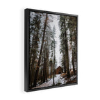Cabin in the Woods Framed Canvas Print Gallery Image 2