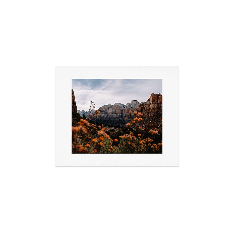 Zion Canyon through the Flora Art Print Gallery Image 1