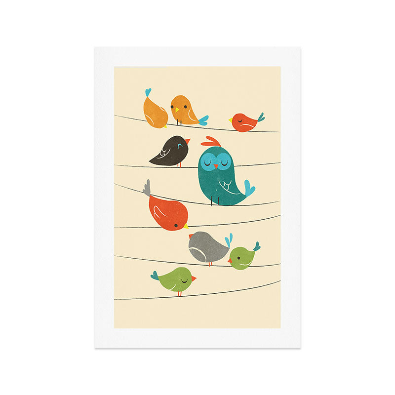 Colorful Birds Art Print Gallery Image 1