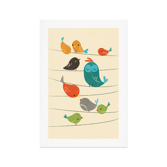 Colorful Birds Art Print Gallery Image 1