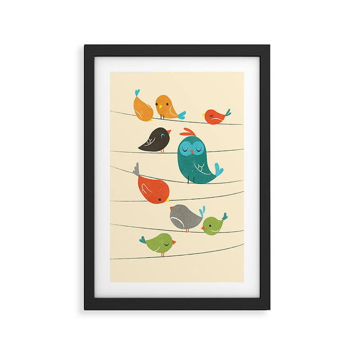 Colorful Birds Framed Art Print Gallery Image 1