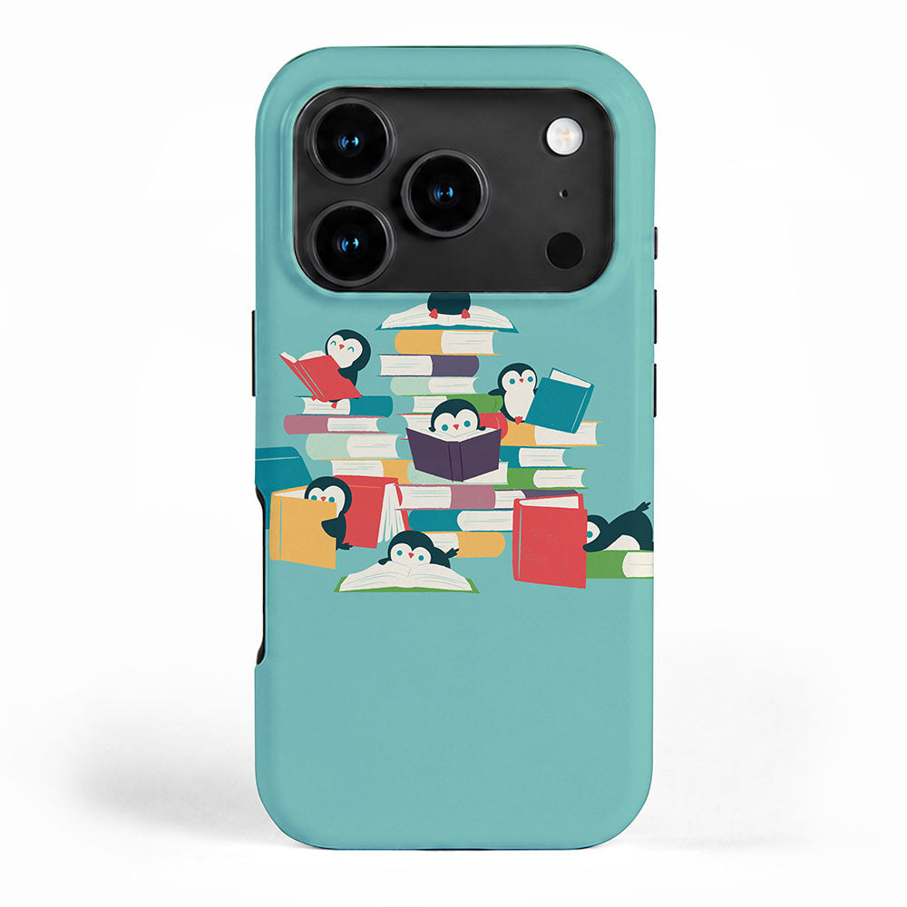 Reading Penguins iPhone Case Gallery Image 1
