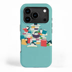 Reading Penguins iPhone Case Gallery Image 1