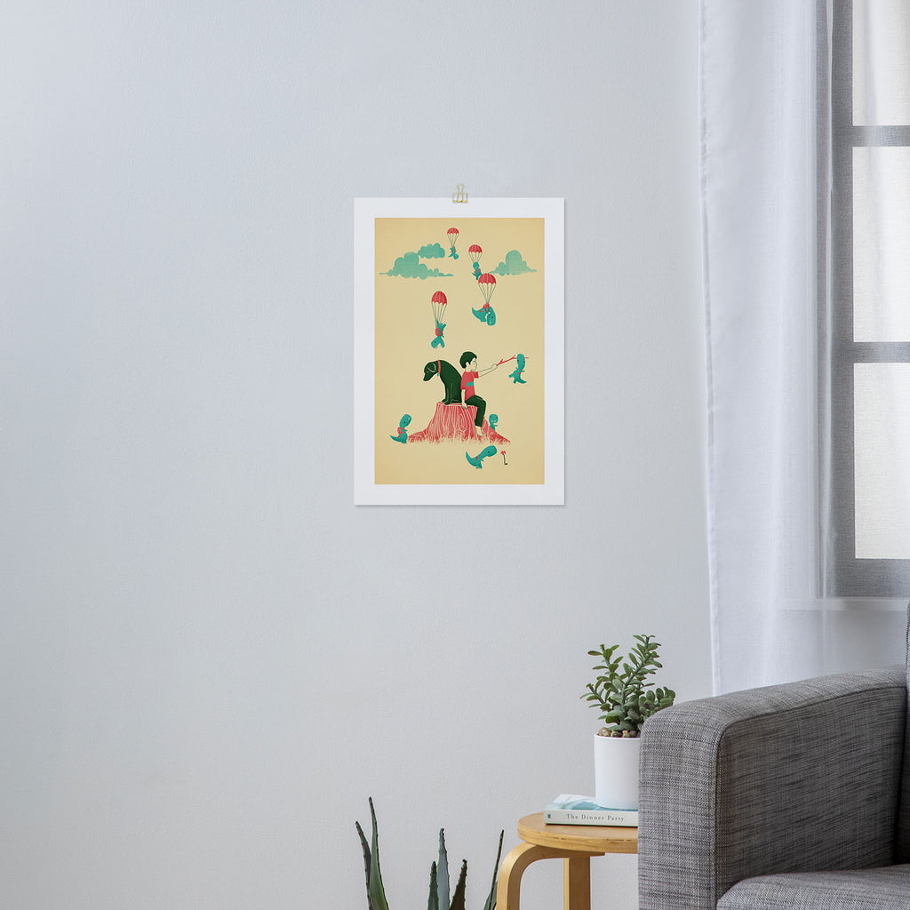Tiny T-Rex Invasion Art Print Gallery Image 3