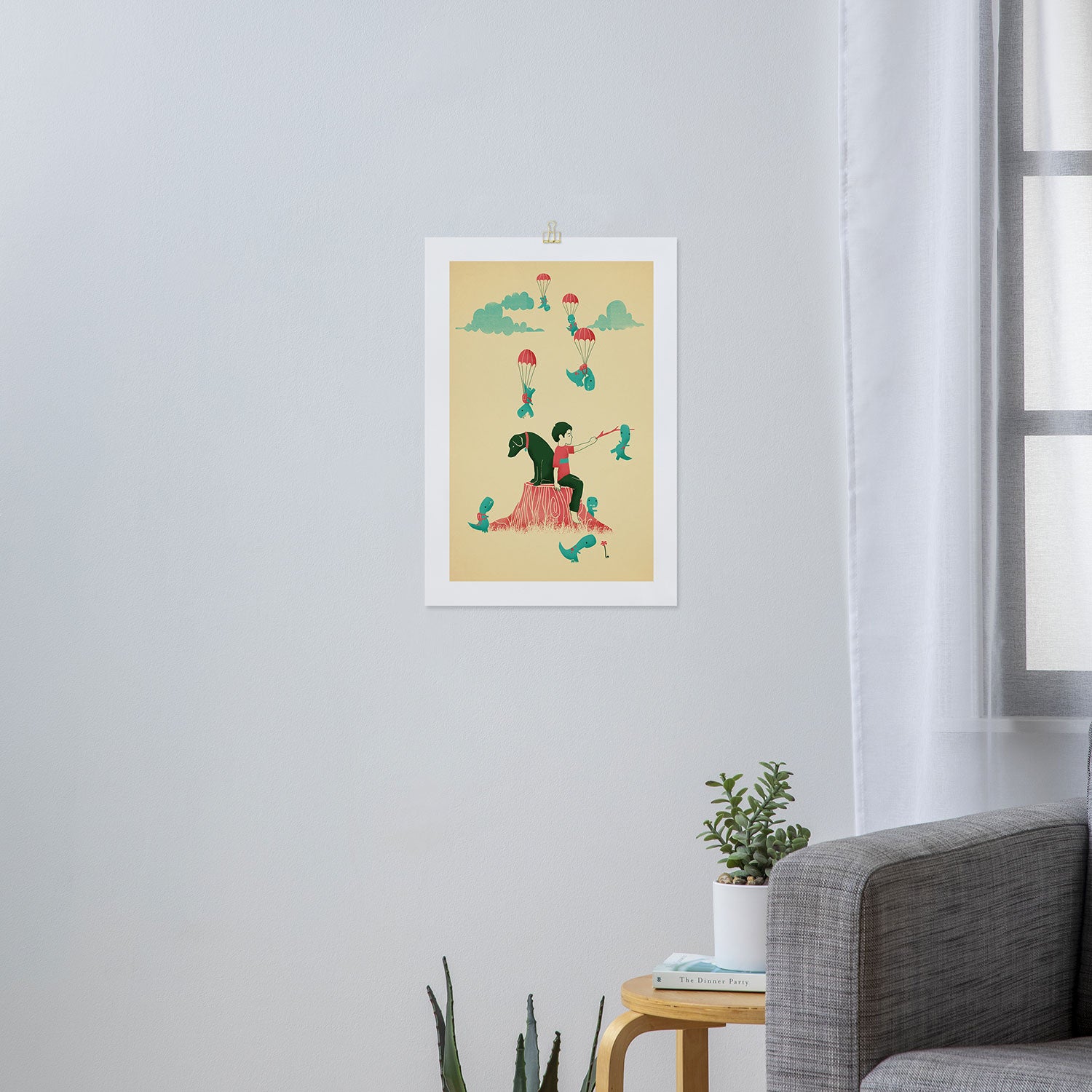 Tiny T-Rex Invasion Art Print Gallery Image 3