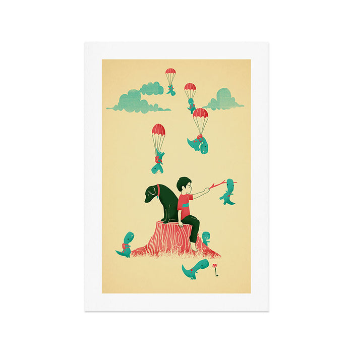 Tiny T-Rex Invasion Art Print Gallery Image 1