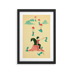 Tiny T-Rex Invasion Framed Art Print Gallery Image 2