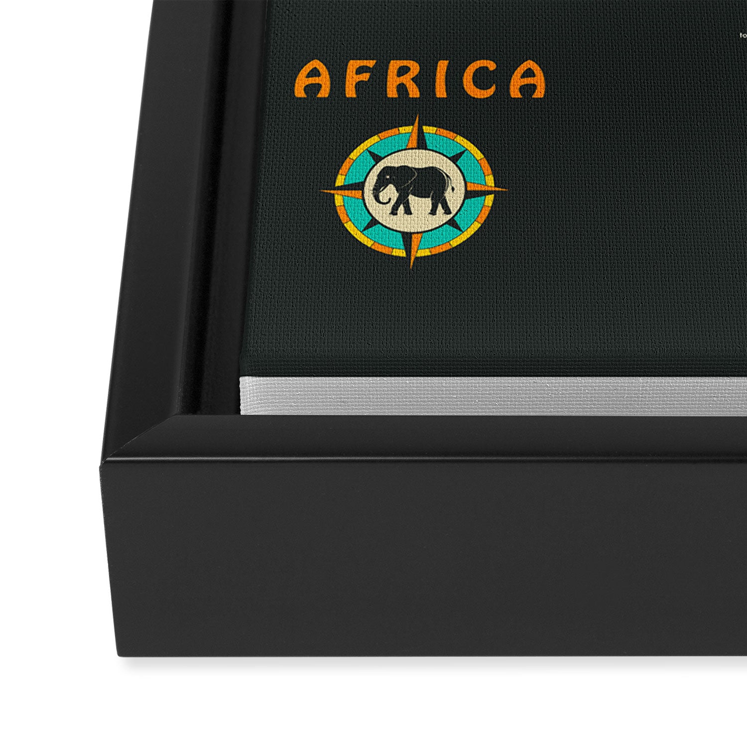 AFRICA MAP Framed Canvas Print Gallery Image 3