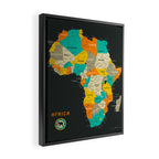 AFRICA MAP Framed Canvas Print Gallery Image 2