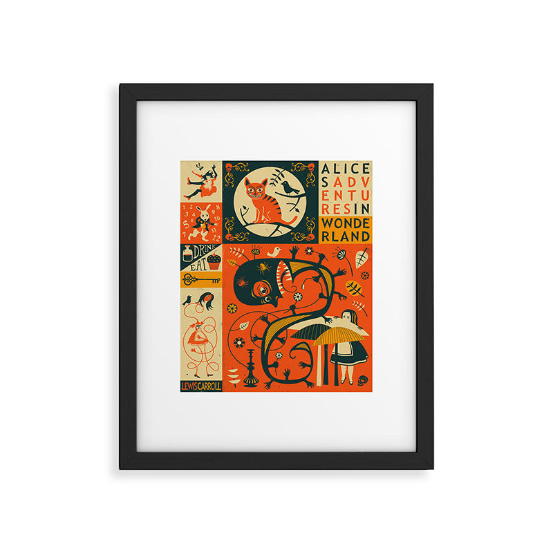 ALICE'S ADVENTURES IN WONDERLAND Framed Art Print Gallery Image 5