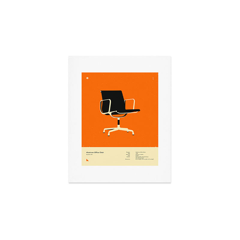 Aluminum Office Chair (1958) Art Print Gallery Image 1