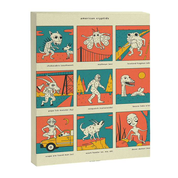 AMERICAN CRYPTIDS (page one) Canvas Print Gallery Image 1