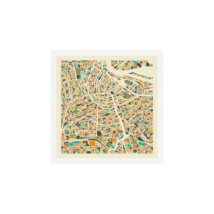 Amsterdam Map Art Print Gallery Image 1