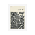 AMSTERDAM MAP Art Print Gallery Image 1
