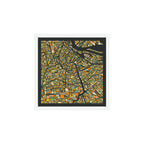 AMSTERDAM MAP Art Print Gallery Image 1