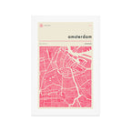 AMSTERDAM MAP Art Print Gallery Image 1