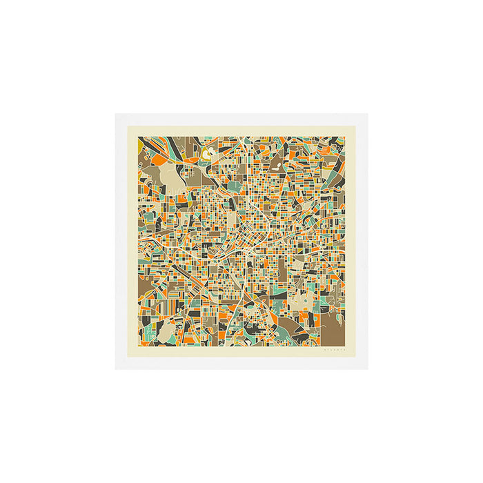 ATLANTA MAP Art Print Gallery Image 1