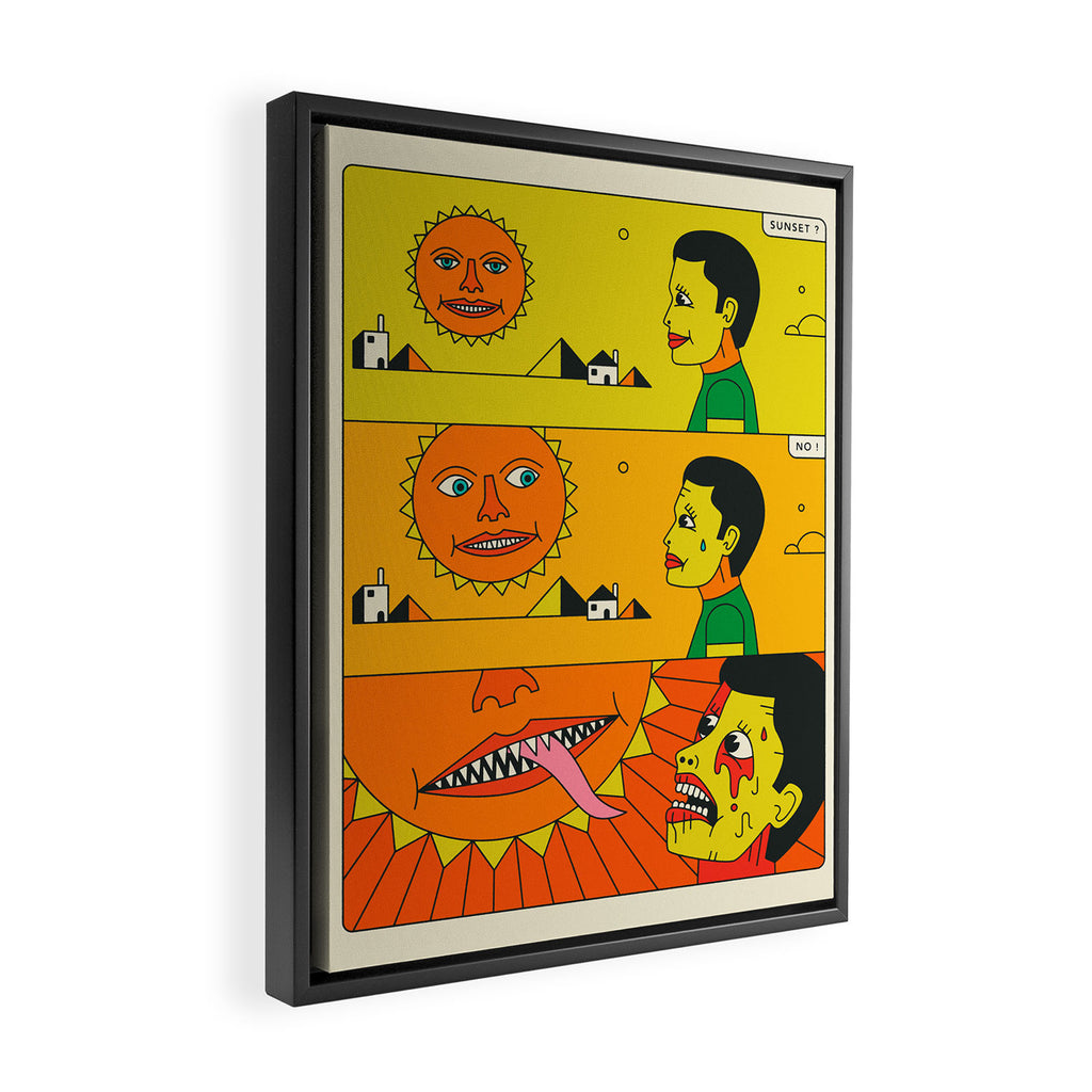 BAD SUN Framed Canvas Print Gallery Image 2