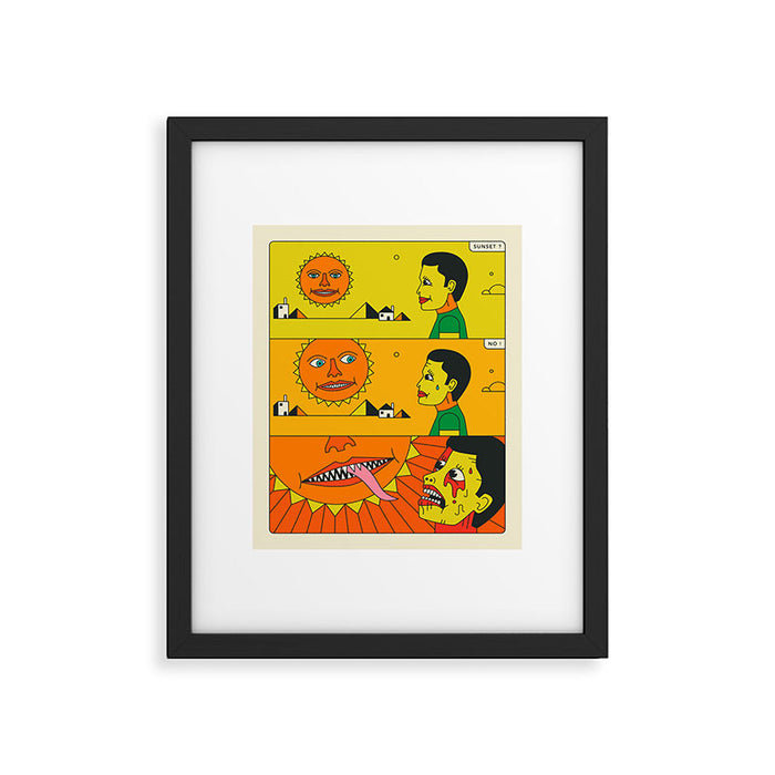 BAD SUN Framed Art Print Gallery Image 1