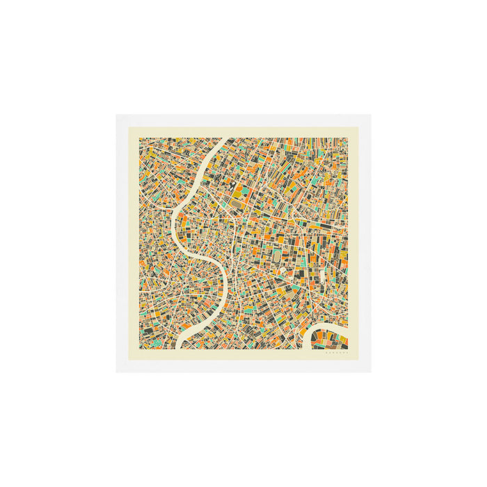 BANGKOK MAP Art Print Gallery Image 1