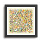 BANGKOK MAP Framed Art Print Gallery Image 1