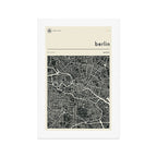 BERLIN MAP Art Print Gallery Image 1