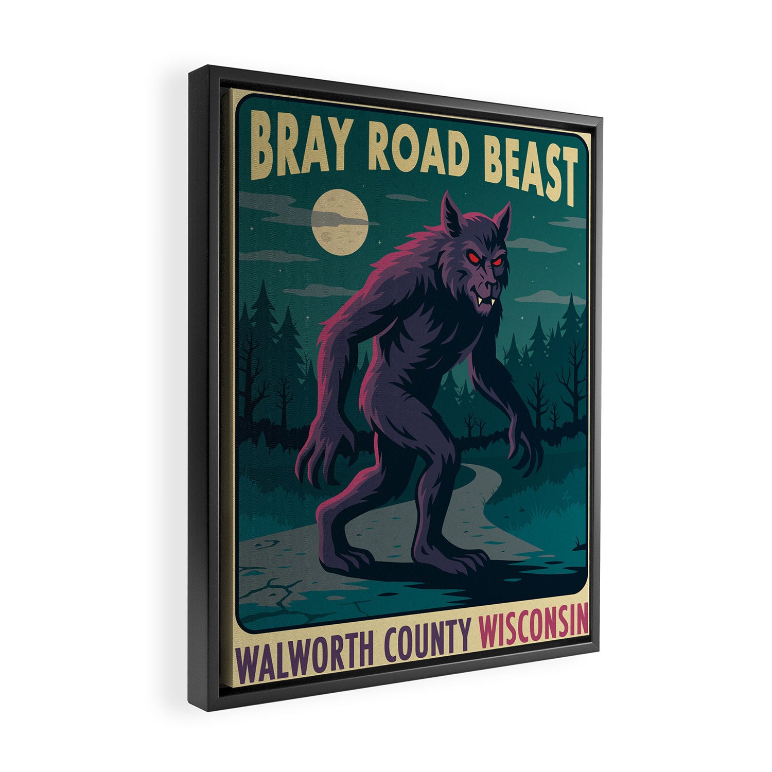 Bray Road Beast  Framed Canvas Print Gallery Image 2