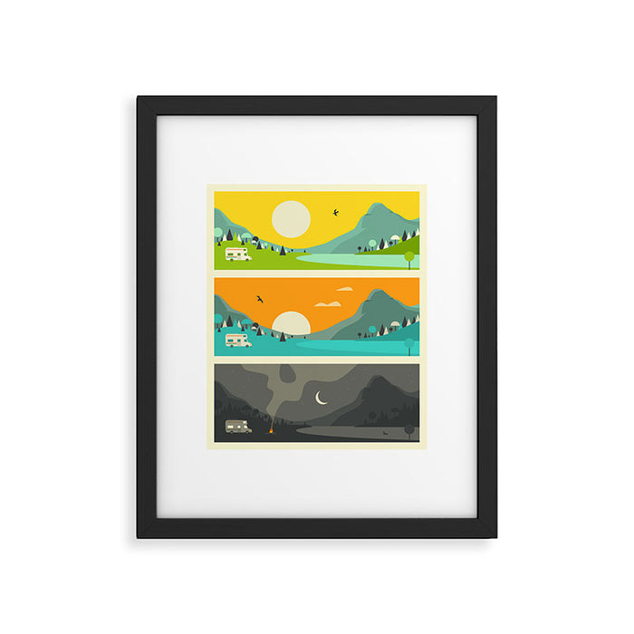 CAMPFIRE 1 Framed Art Print Gallery Image 1
