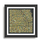 CHICAGO MAP Framed Art Print Gallery Image 1