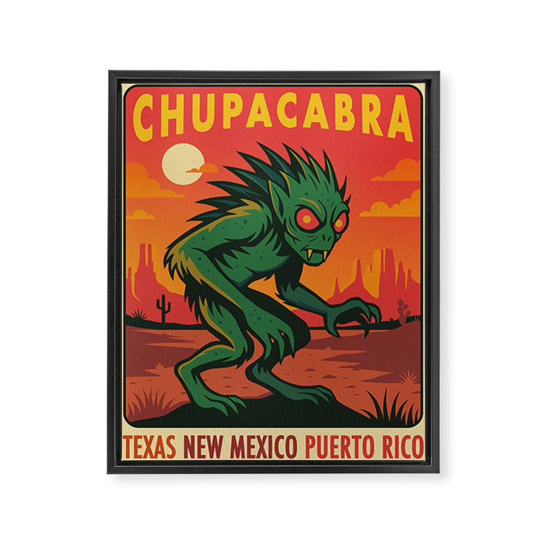 Chupacabra Framed Canvas Print Gallery Image 6
