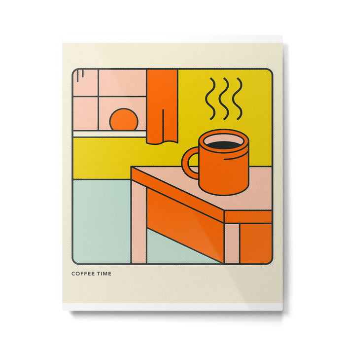 COFFEE TIME Metal Print Gallery Image 1