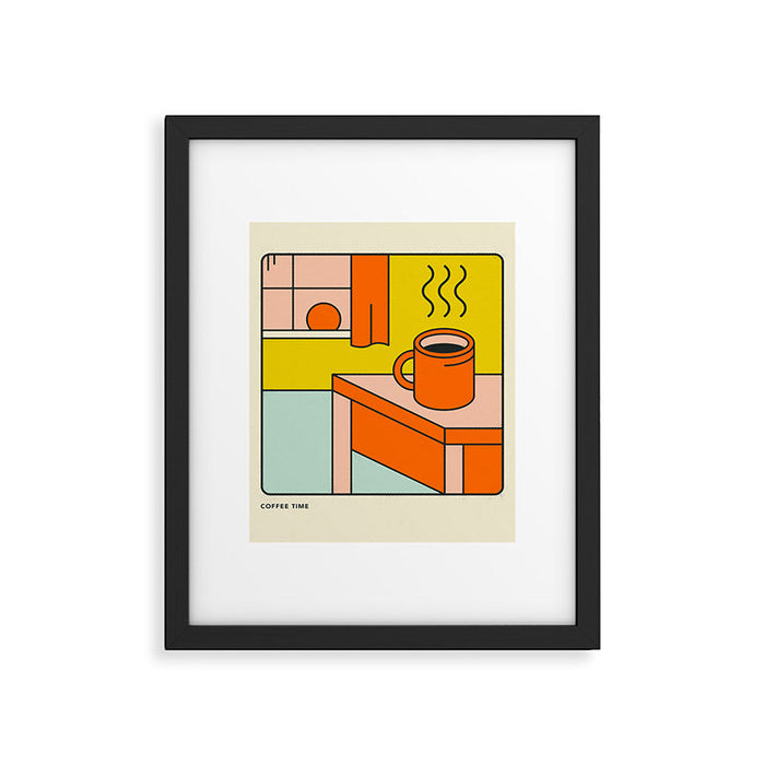 COFFEE TIME Framed Art Print Gallery Image 1