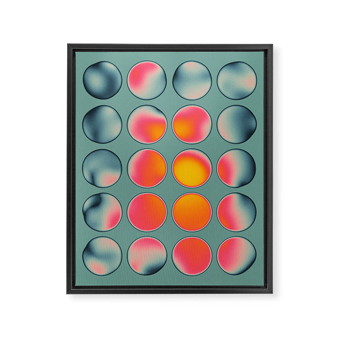 COLOR BURN 25 Framed Canvas Print Gallery Image 1