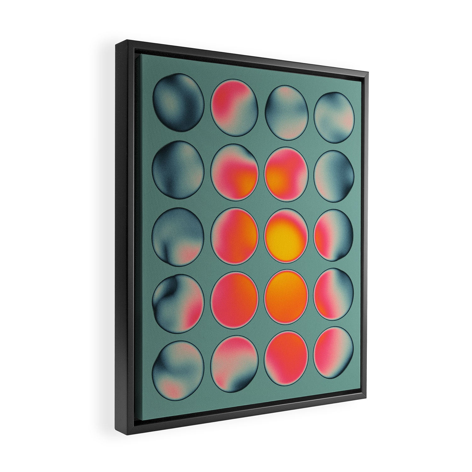 COLOR BURN 25 Framed Canvas Print Gallery Image 2