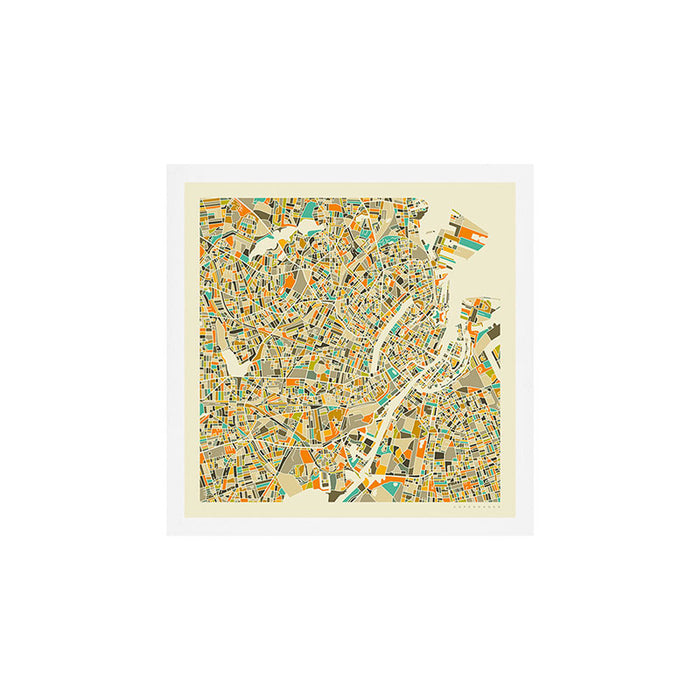 COPENHAGEN MAP Art Print Gallery Image 1