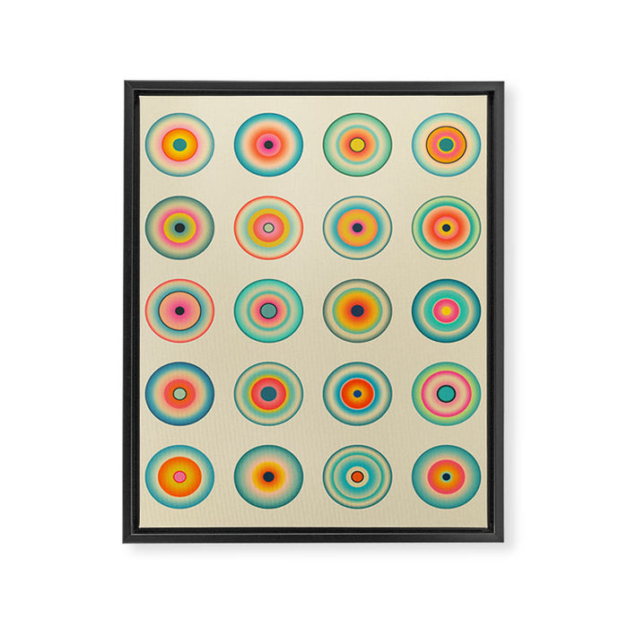 CYBER BLUES Framed Canvas Print Gallery Image 1