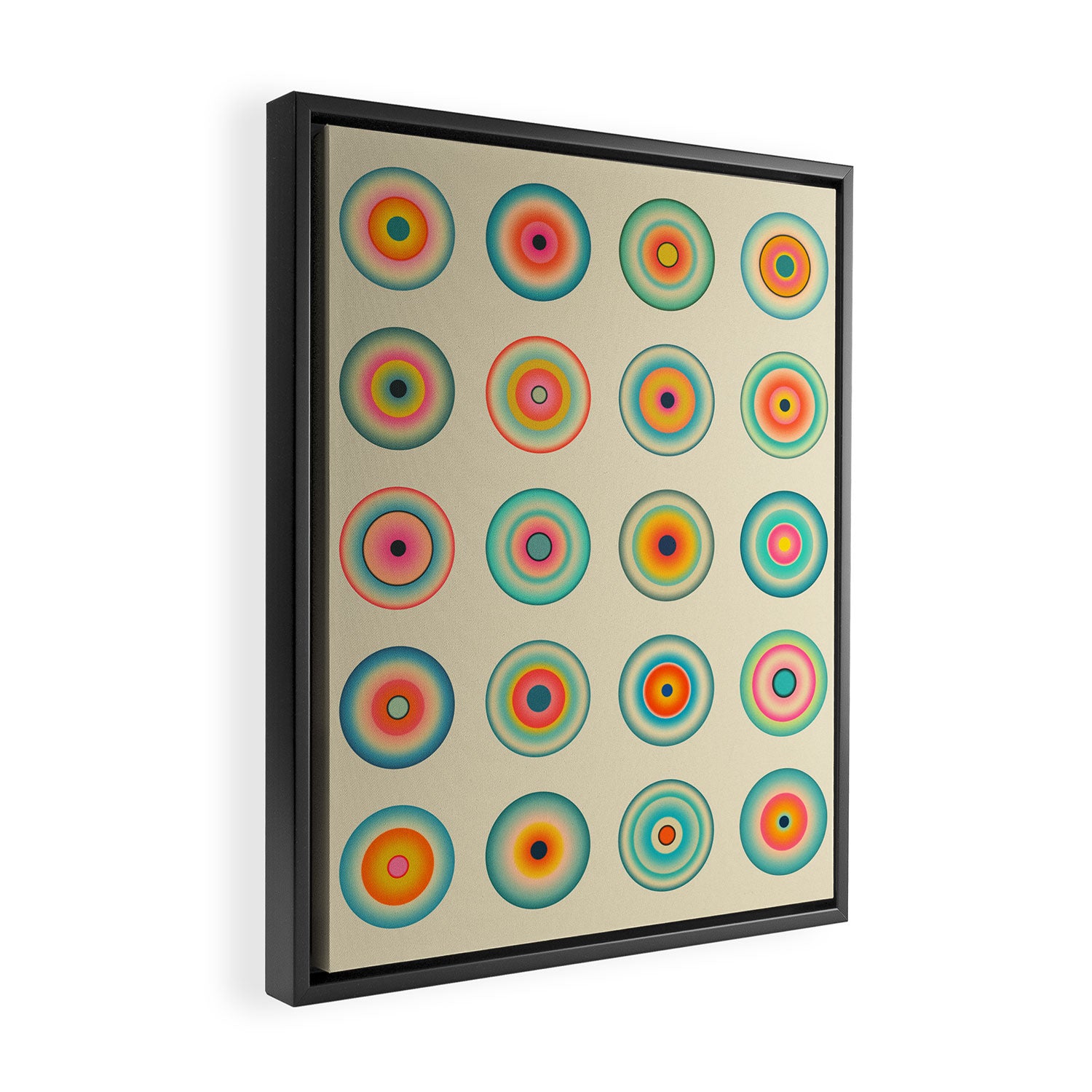 CYBER BLUES Framed Canvas Print Gallery Image 2