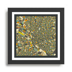 DALLAS MAP Framed Art Print Gallery Image 1