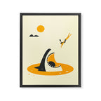DEEP DIVE Framed Canvas Print Gallery Image 6