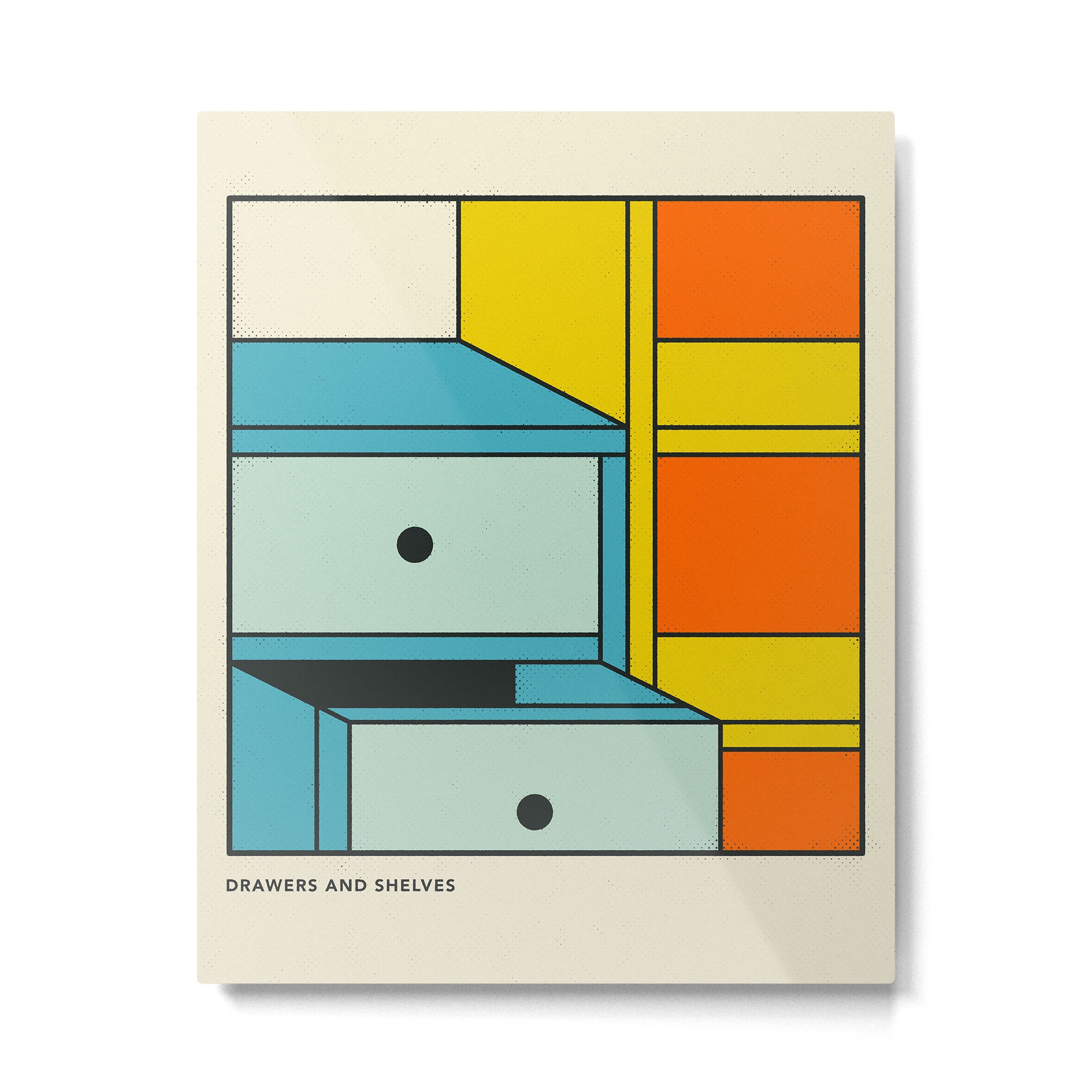DRAWERS AND SHELVES Metal Print Gallery Image 4