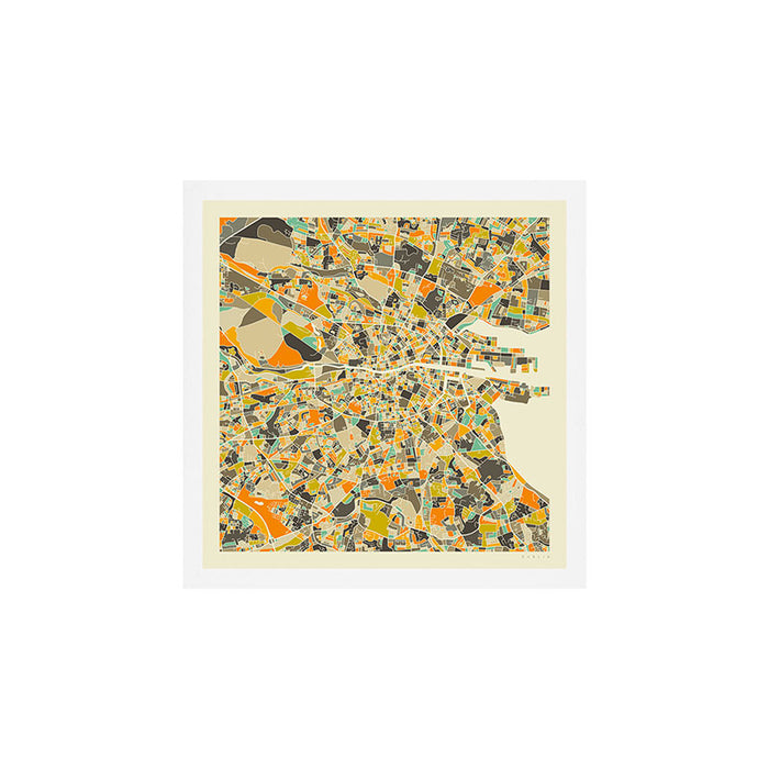 DUBLIN MAP Art Print Gallery Image 1