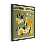 EMERGENCY ESCAPE PLAN 3 Framed Canvas Print Gallery Image 2
