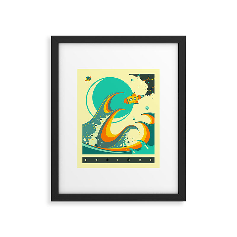 EXPLORE Framed Art Print Gallery Image 5