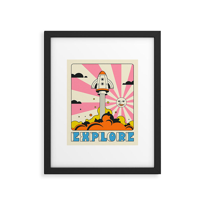 EXPLORE Framed Art Print Gallery Image 4