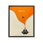 EXPLORE Framed Canvas Print Gallery Image 3