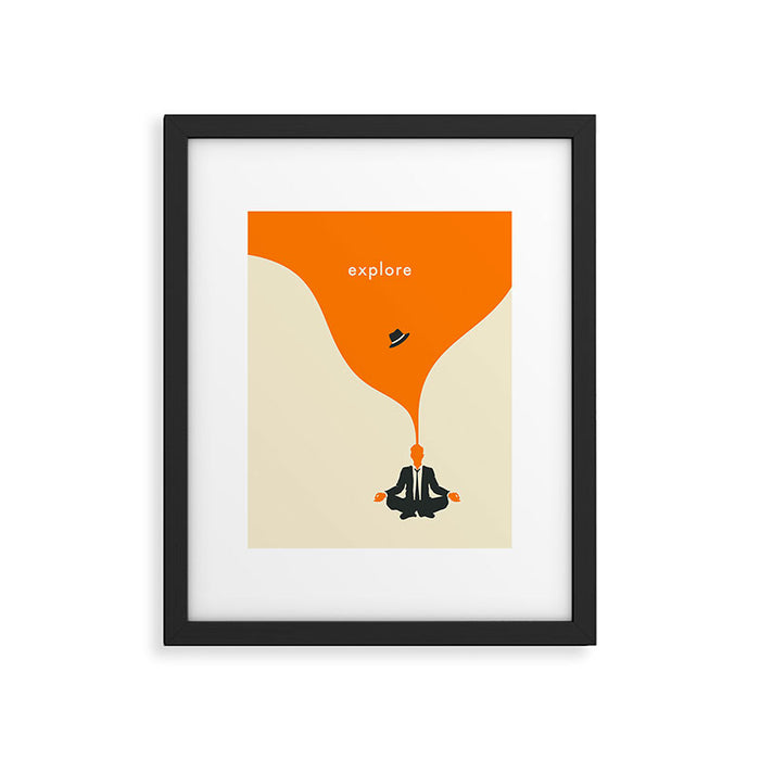 EXPLORE Framed Art Print Gallery Image 1