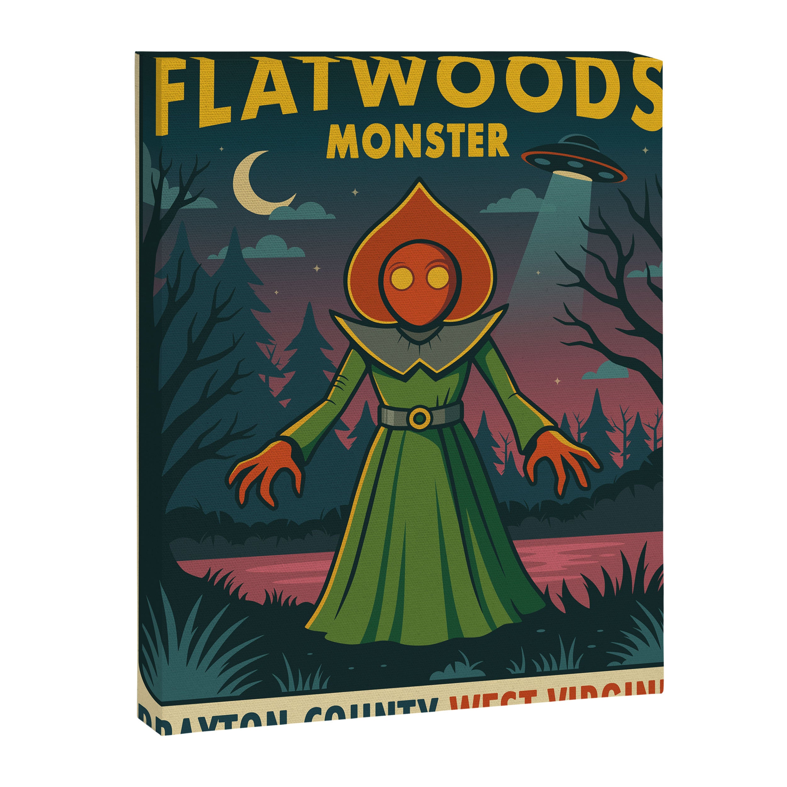 Flatwoods Monster Canvas Print Gallery Image 6