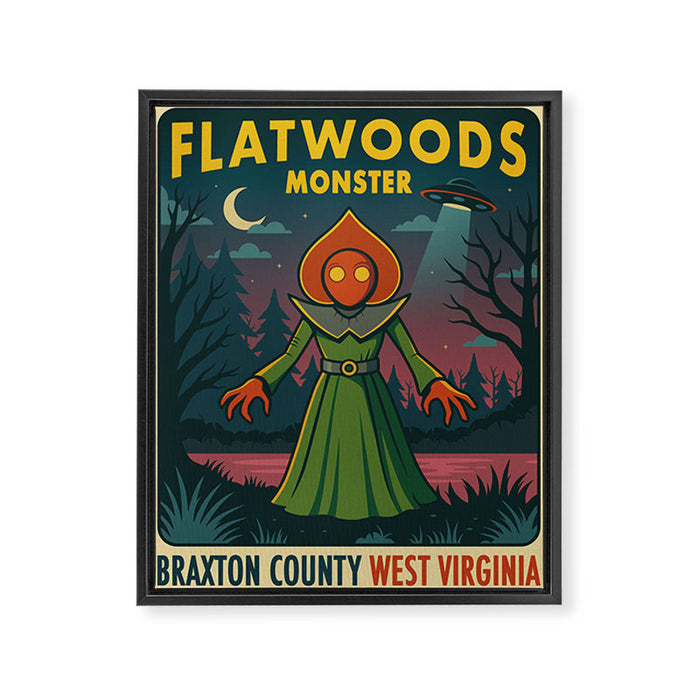 Flatwoods Monster Framed Canvas Print Gallery Image 1