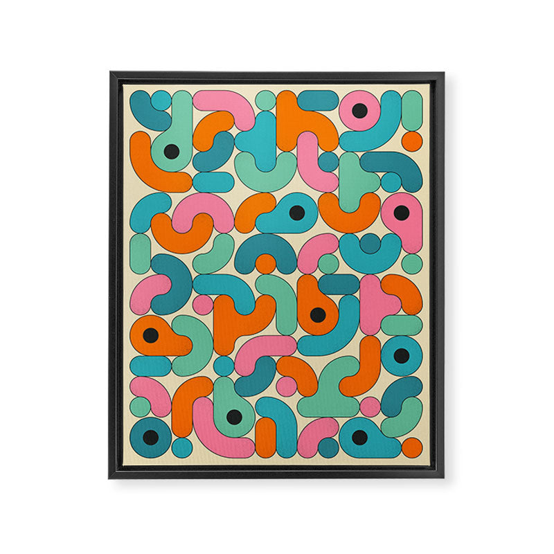 Geometrics 3 Framed Canvas Print Gallery Image 6